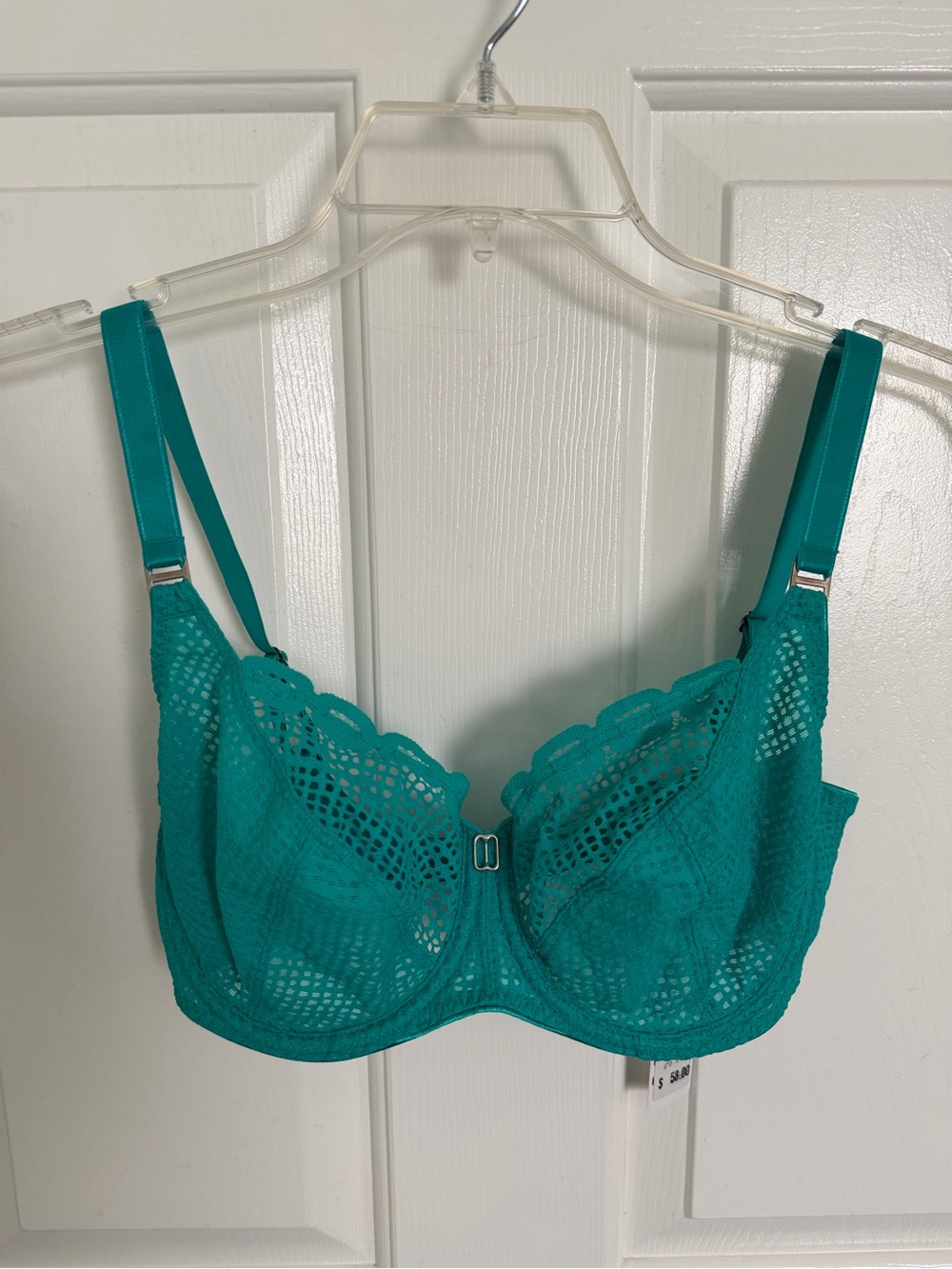 NWT Freya color jade Lace Full-Cup Underwire Bra size 32E